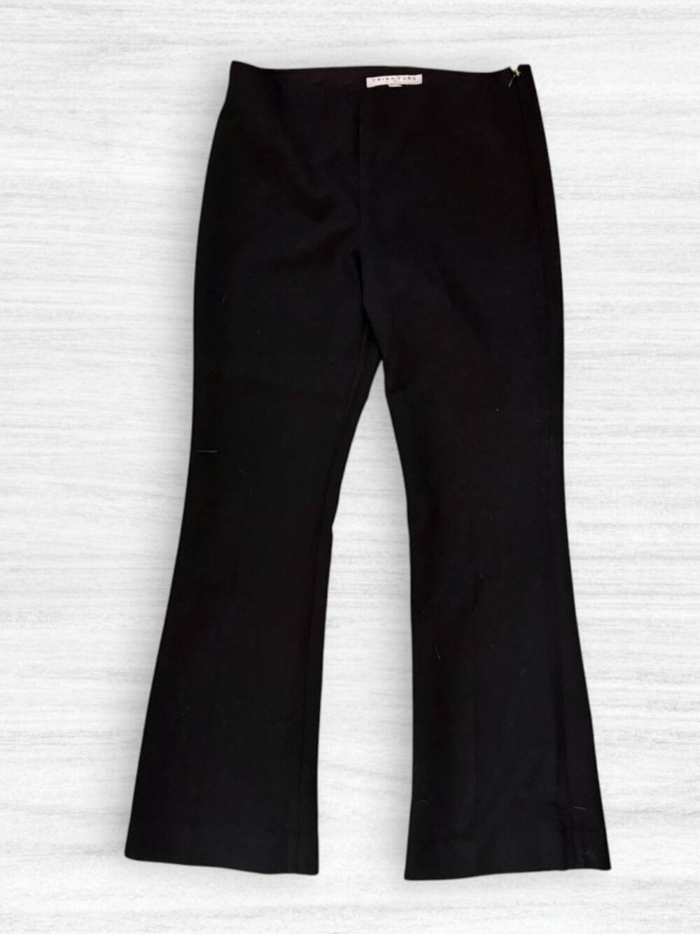 Trina Turk Black Flare Leg Dress Pants Women 6 Stretch Career Minimalist